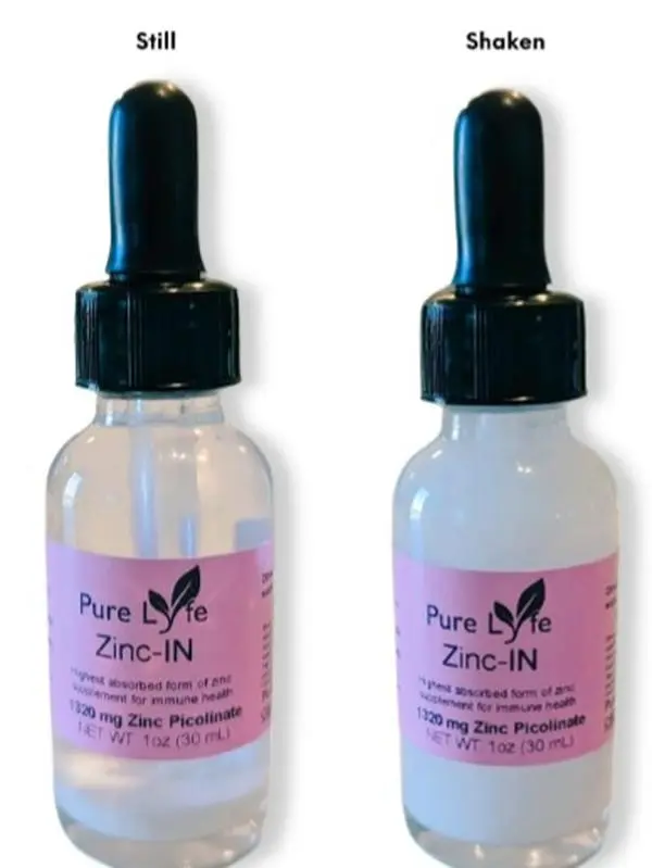 Original water formula Zinc-IN: liquid zinc picolinate immune booster 120 day supply "Better Absorption. Better Results"