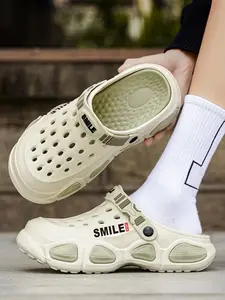 Men's Sporty Clogs, 2026 New EVA Slip-On Sandals, Adjustable Strap, Breathable & Lightweight for Casual Streetwear, Slipper
