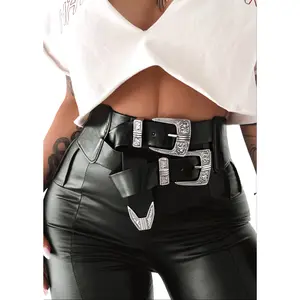 DOUBLE BUCKLE BAND BELT