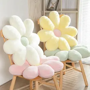 Nordic 8 Petal Daisy Flower Pillow Room Bedside Sunflower Shape Cushion Girly Sweet Heart Cat Chair Seat Tulip Cushion
