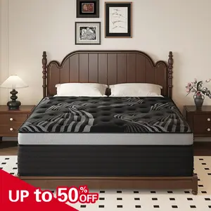 12/14 Inch Twin Full King Queen Mattress , Hybrid Mattress in a Box, Memory Foam and Individual Pocket Springs, Edge Support, Motion Isolation & Pressure Relief, Medium Firm