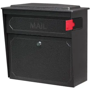 Mail Boss  Townhouse Wall Mount Locking Mail Boss Galaxy, Galvanized Steel, Anti-Pry Latch
