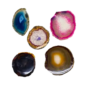 Agate Slice Slab 2" - 3.5"| Dyed Slices of Agate for Display or Crafts