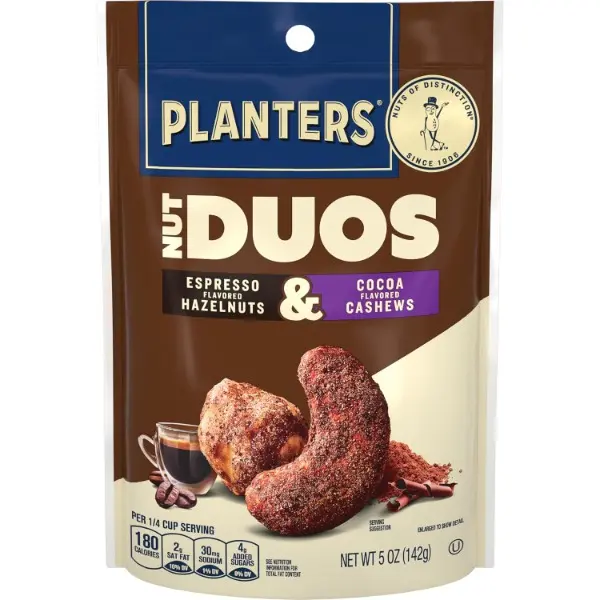 Nut Duos, Espresso Hazelnuts & Cocoa Cashews, Roasted, 5 Oz (1 Ct)