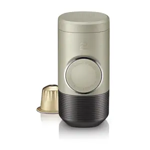 Minipresso Ns2  Portable Espresso Maker Compatible With Ns Capsules And Compatibles Manually Operated 18 Bar Small Handheld Coffee Machine For Travel Camping