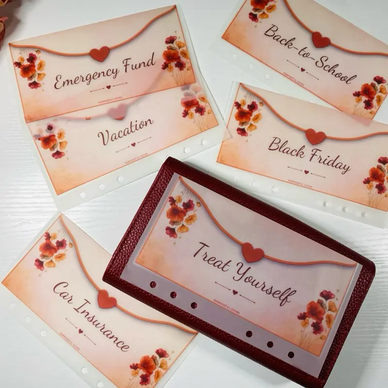 Custom Floral A6/A7 Cash Envelopes