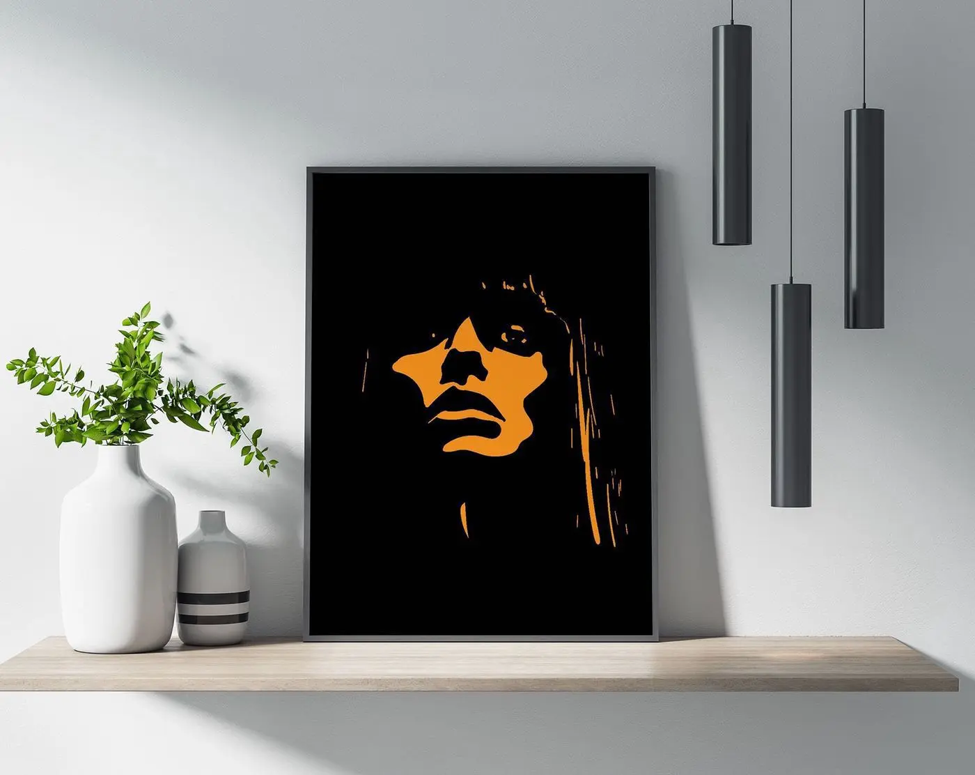 Woman Face Backlight Poster, Poster, Wall Art, Poster Print, Wall Decor, Woman Face, Backlight, Minimalist Design, Contemporary Art