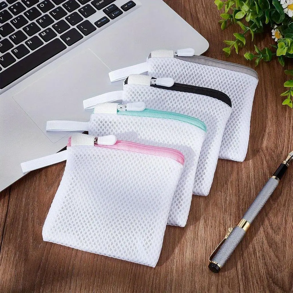 2pcs Multi-Color Laundry Ball Mesh Bags, Multi-Functional Washing Machine Protective Cleaning Bags, Suitable for Aromatherapy Beads, Thickened Polyester Fiber Mini Foam Mesh Laundry Bags, Laundry Bags