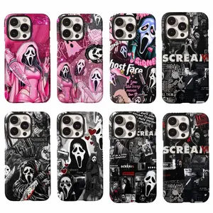 Ghostface Scream Horror Fear Scary Movie Phone Cases For iPhone 17 Promax Pro Air 16 Plus 15 14 13 12 11 Shockproof Protective Cover Gift For Birthday Christmas Halloween