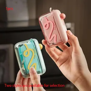 Travel Essentials Automatic Pop-up Dispenser Portable Refillable Storage Case for Oral Care Home Travel