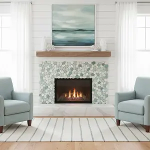 Sky Green 12" x 12" Interlock Pebble Tile