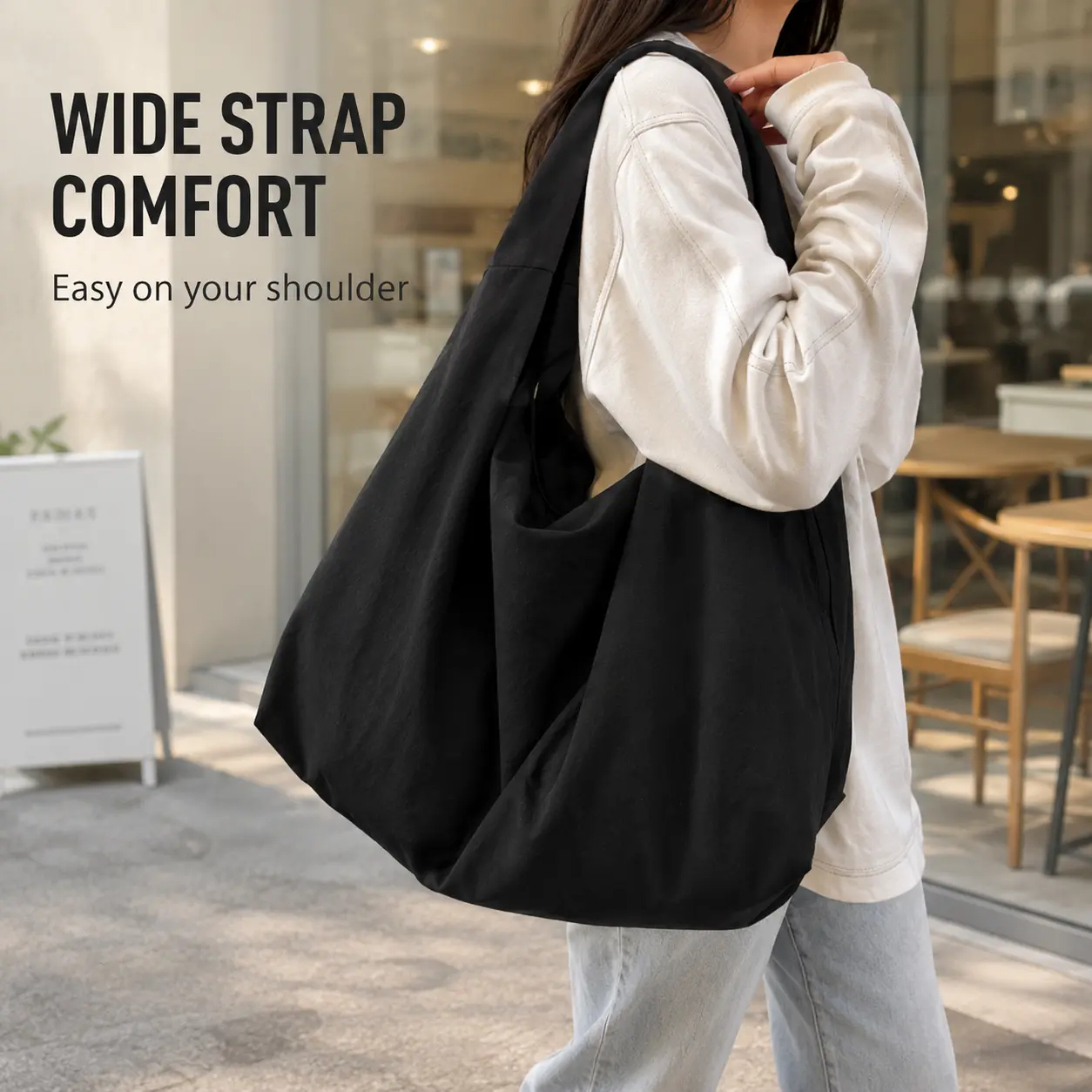 School Season, Fashionable Crossbody Shoulder Bag, Geometric Pattern, Large Capacity, Multi-Pocket, Casual Style, All Seasons, Casual Commuter Bag
