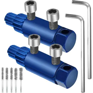 2 count Broken Pipe Extractor Tool, Stripped Screw Extractor, Broken Faucet  Fits 1/2'' to 1'' Pipe for Removing Broken Pipe in Bathroom with 5 Sizes of Stainless Steel Brushes for Drill