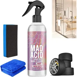 Mad Acid Glass Cleaner, New Acid Water Spot Remover, All Purpose Cleaner, Bathroom, Car and Furniture – 4 oz Spray Bottle room cleaning sink splash guard
