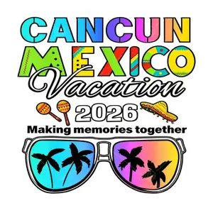 4 Pack Cancun Mexico 2026 Travel Stickers Iron on Patches with Team Logos Colorful DTF Transfer Decals for Clothes Backpack Hat Journal DIY Hot Melt Cloth Badges