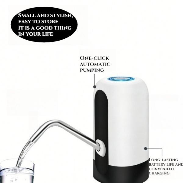 New Automatic Electric Water Pump for 5 Gallon Bottles, USB Rechargeable Portable Water Dispenser for Kitchen, Office & Outdoor Use