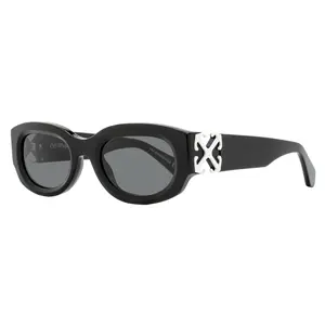 Off-White Oval Palmer Sunglasses OERI14E 1007 Black 52mm