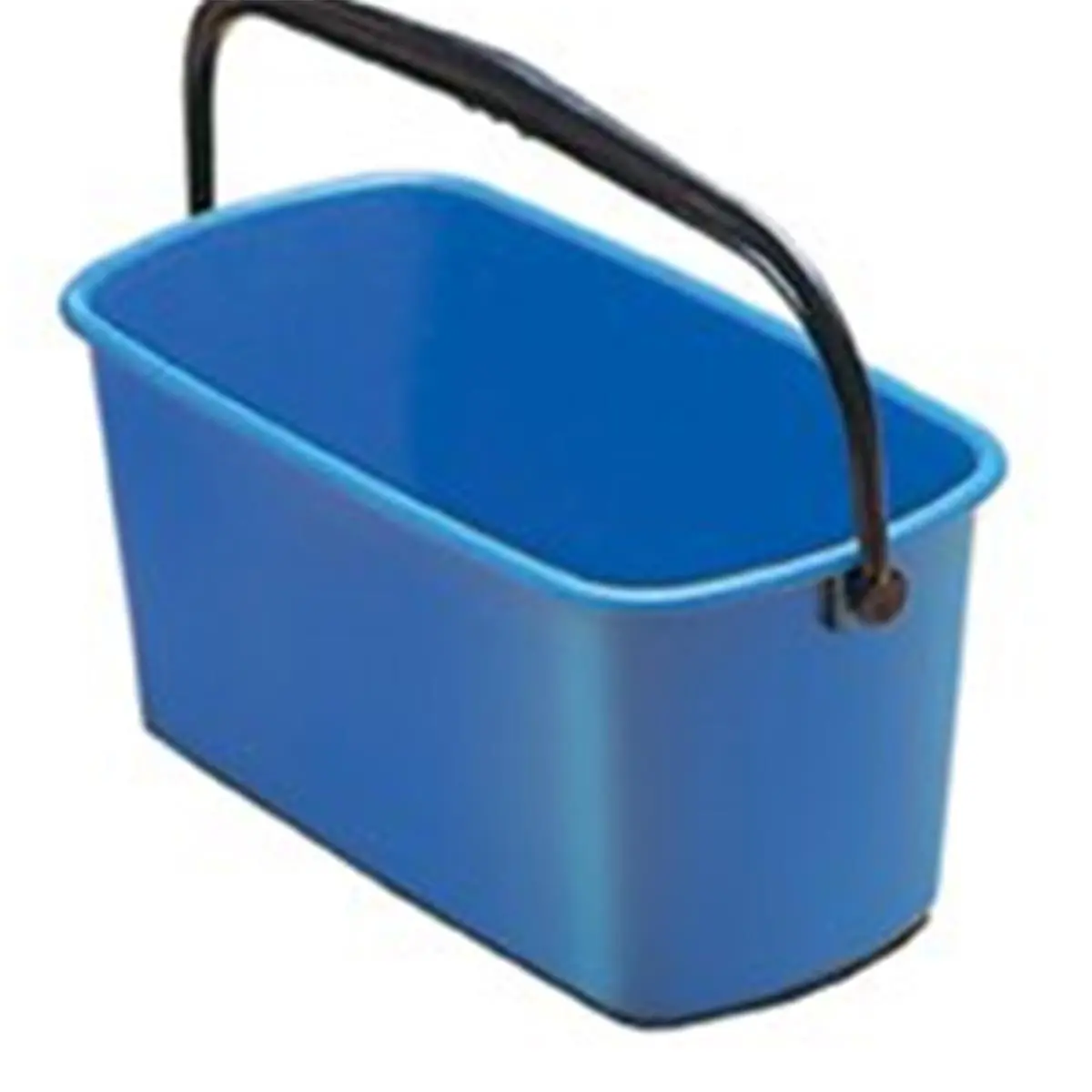 Unger Industrial DB02 Open-Top Sturdy 6 Gal Heavy-Duty Plastic Rectangle Bucket - Home Supplies, Mops Accessory, Accepts Casters, 12.75 lbs, Portable, Highly-Visible Measurement Marks
