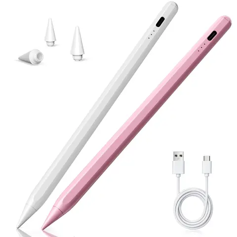 Modern Stylus Pens for iPad Series (2018-2026, 6th-11th Gen, Air, Pro, Mini A17) - Wireless Fast Charging, High Precision, Tilt Sensitivity, Palm Rejection, Magnetic Attachment, No Pairing, Includes Nibs, BackToSchool Tablet Accessory