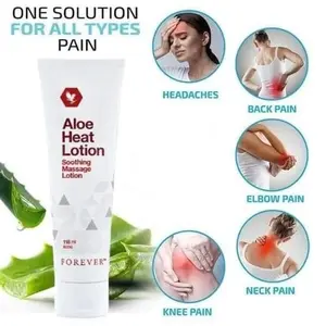 Forever Aloe Heat Lotion Hydrating Mint Ascent Therapy for Muscle Relaxation & Tension Relief 118ml