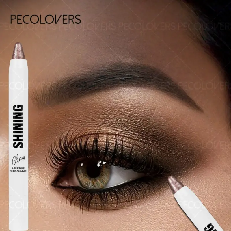 Pearlescent Eyeshadow Pencil Long-Lasting Shimmer, Smudge-Proof Eyeliner & Highlighter Stick - Creamy Glide-On Formula with Metallic & Pastel Shades - for Day to Night Makeup Looks -