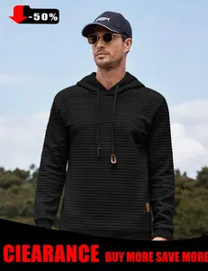 COOFANDY Fall Outfits Men's Pullover Plaid Casual hoodie  - Best Choice In Fall/Winter Classic Fabric hoodie Menswear Soft Fashion Long Simple Sport Sweaters Sweatshirt Tops Underwear