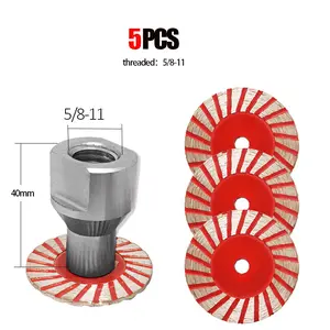 1.57"(40MM) Diamond Saw Blades for Granite, Marble, Sandstone,3PCS/5PCS,Tombstone & Stone - Angle Grinder Tool for Carving, Lettering in Masonry & DIY and Home Repair,Removable Flange Diamond Blade Set