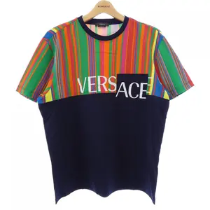 Pre-owned VERSACE Cotton Small Leather Goods T Shirt