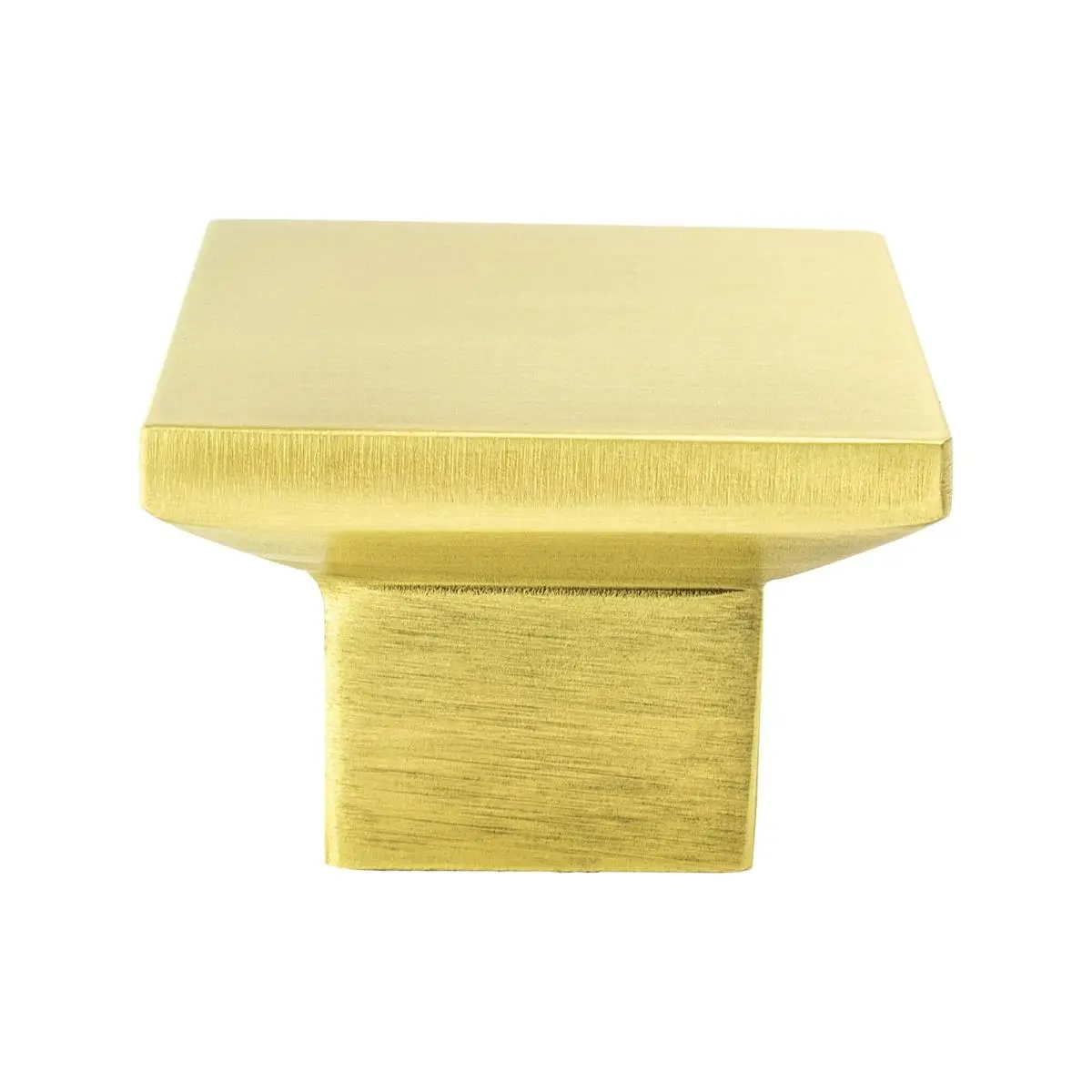 212 MAIN Berenson Elevate Square Door Knob - Satin Gold, Contemporary Aluminum Door Hardware for Home Use