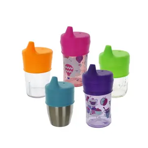 UNIVERSAL SILICONE SIPPY LIDS (FIVE PACK)