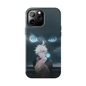 Gojo Satoru Unlimited Void Anime Case for iPhone 17-7 Pro Max Plus & Samsung Galaxy S25-S21 Ultra Plus - Jujutsu Kaisen Six Eyes Aesthetic Phone Cover unisex