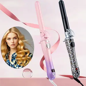 25mm Automatic Rotating Curling Iron with LED Display, Long Hair Waver, Easy-To-Use, Multiple Temperature Settings, Auto Shut off, Curling Iron Wand