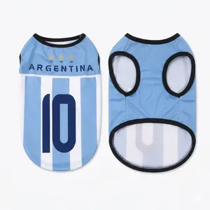 Print ARGENTINA Pet Soccer Jersey, Football Pet Jersey, Soccer Outfit for Dogs Cats, Gift for Dogs Cats