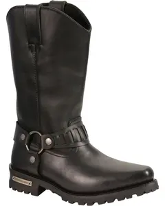 Milwaukee Leather Men's Men'S 11" Western Style Harness Boot Square - Mbm9015