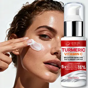 Vitamin C Fivefold Day & Night Brightening Cream, Long-Lasting Moisturizing Skincare, Gentle Nourishing Skin Lightener, Deep Moisturizing, 40ML