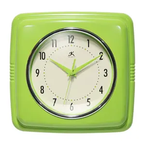 Infinity Instruments 9" Retro Silent Kitchen Clock Infinity Instruments 9" Retro Silent Kitchen Clock