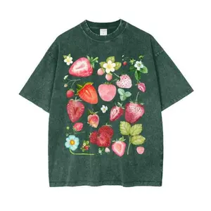 Strawberry TShirt, Boho TShirt for Festivals, Fruit TShirt, Shirts With Food On, Funny Strawberry Shirt, Fruit Themed Shirts, Nature