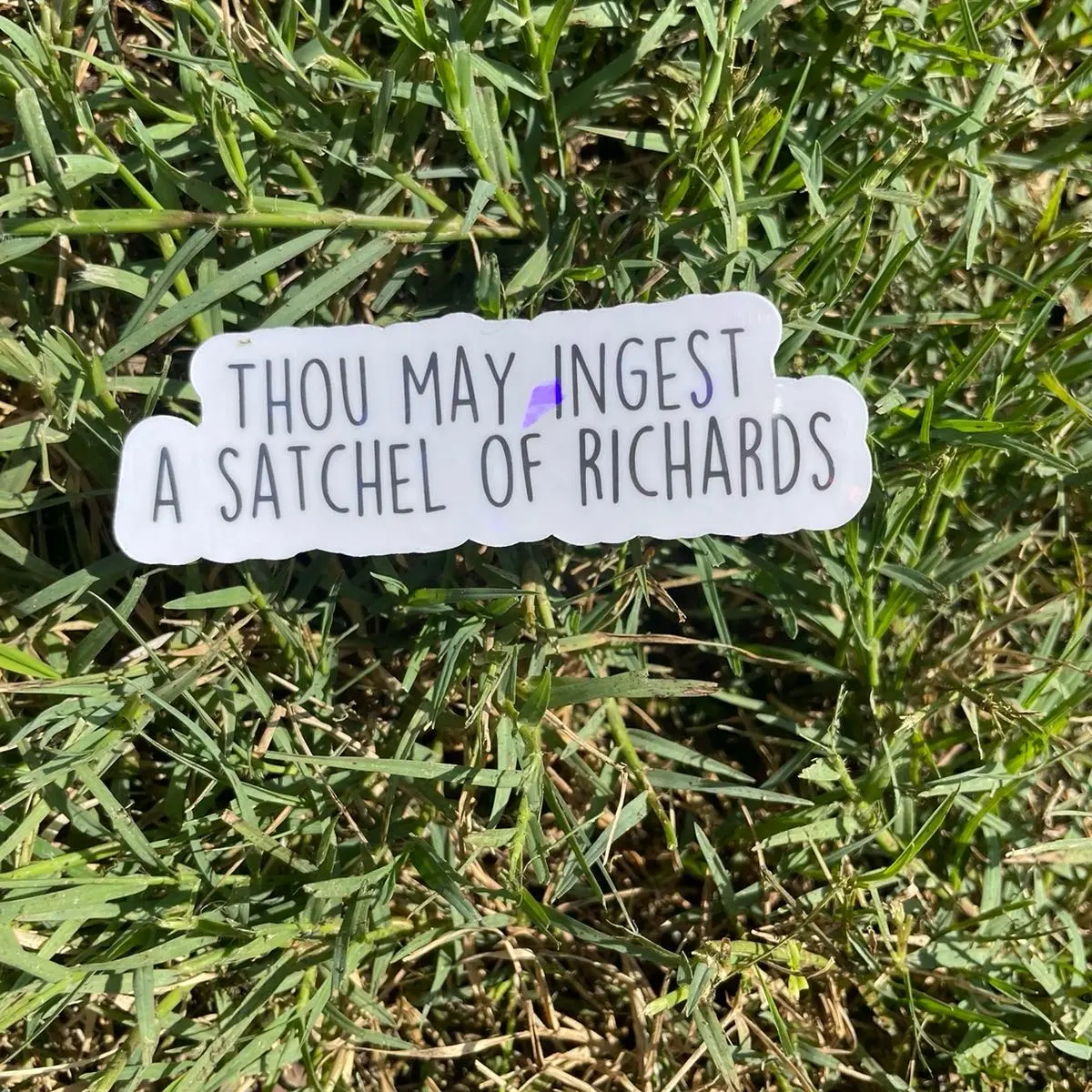 Satchel of Richard’s sticker