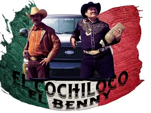 Cochiloco y Benny Sticker Pack – 6 Waterproof Stickers in 3 Sizes – Funny Mexican Movie Vinyl Set