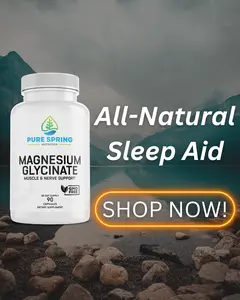 Pure Spring Nutrition's Bundle 3 Pack Magnesium Glycinate Supplements for Health - Healthcare Fitness Dietary magnesiumglycinate