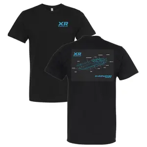 XR Sportwear Nautical Blueprint T-Shirt, Eliminator Boat Graphic Tee, Soft Cotton Casual Wear, Maritime Lifestyle Apparel for Men & Women, Nautical Gift
