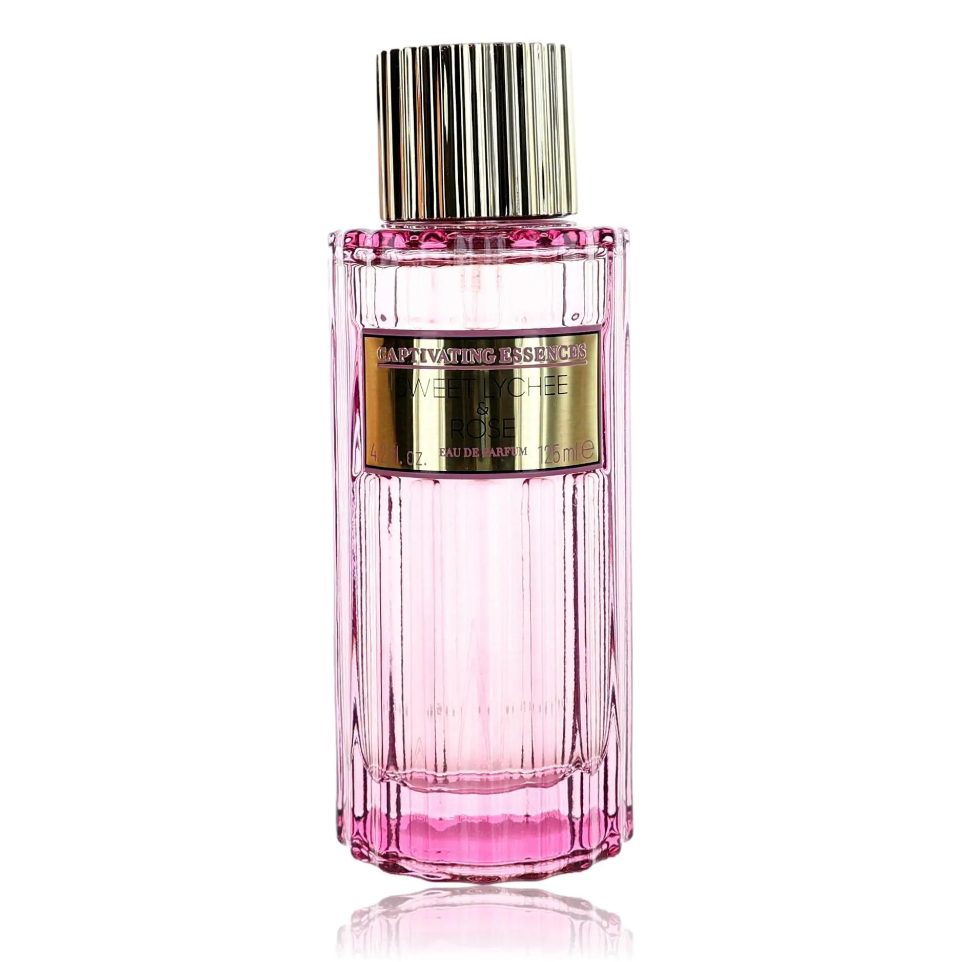 Sweet Lychee & Rose Perfume for Women, Feminine Fruity Floral Scent with Vanilla & Peony Notes, 4.2 oz EDP Spray, Unboxed, Perfumes, Women Perfumes