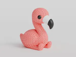 Knitted Flamingo