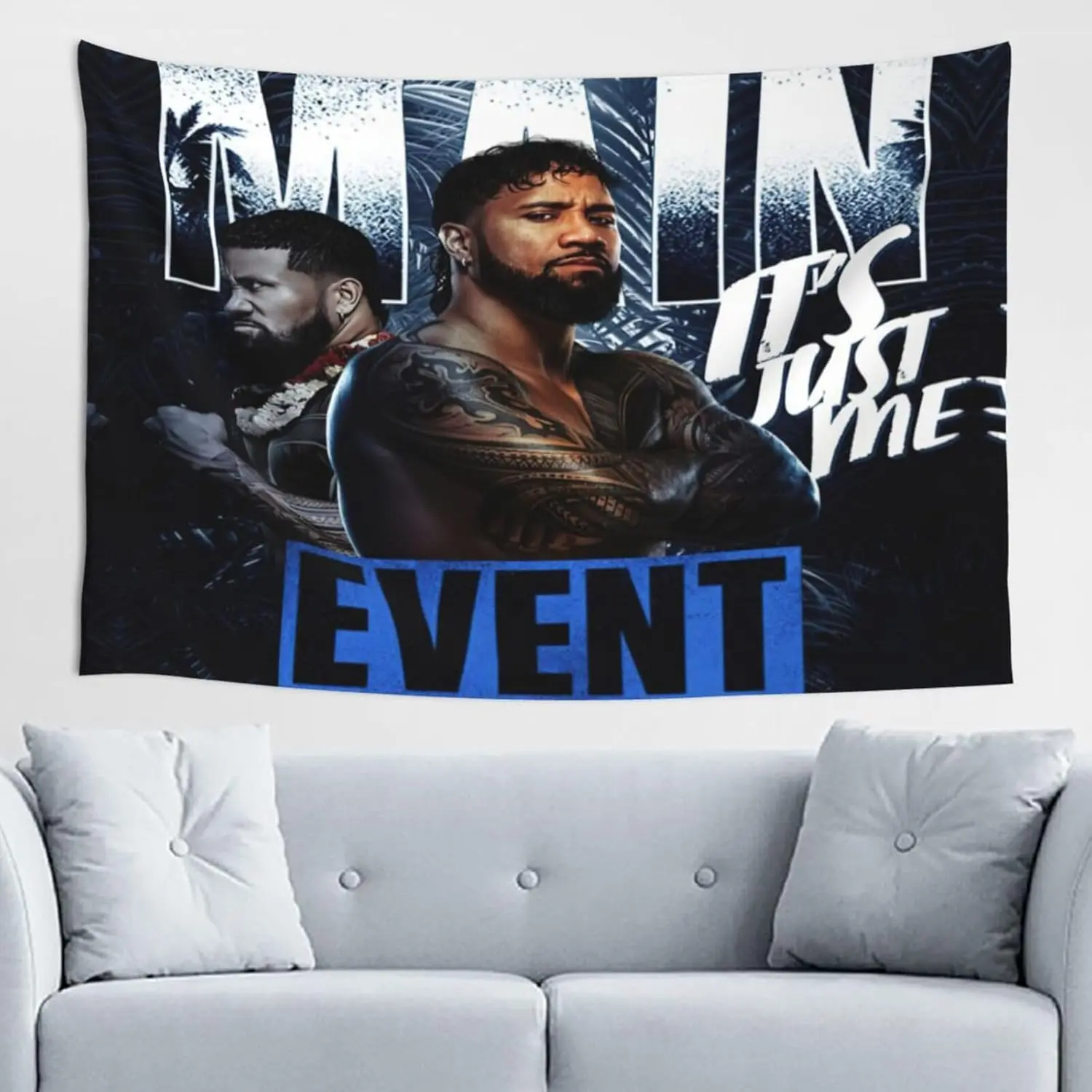 Jey Wrestler USO Tapestry Wall Hanging Art Poster For Living Room/Bedroom/Dorm Decorations Porch Hangings Wall Art Banners Bed Cover Picnic Blankets 60x40(inch)