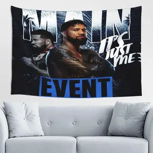 Jey Wrestler USO Tapestry Wall Hanging Art Poster For Living Room/Bedroom/Dorm Decorations Porch Hangings Wall Art Banners Bed Cover Picnic Blankets 60x40(inch)