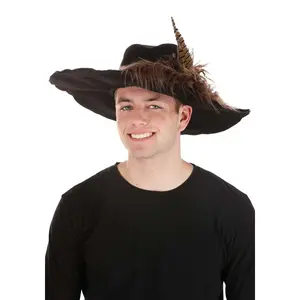 Adult Disney Barbossa Pirate Costume Hat with Feather
