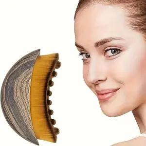 Lymph Contour Facial Brush Set, Chin Shaping Dry Brush Massager, Ergonomic Design for Lymph Drainage & Face Fatigue Relief, Lymphatic Face Brush