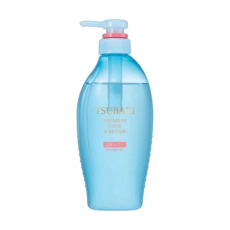 SHISEIDO Tsubaki Silky Smooth Shampoo and Conditioner Set 15.2 oz x 2 - Oil Control Anti-Itch Summer Edition