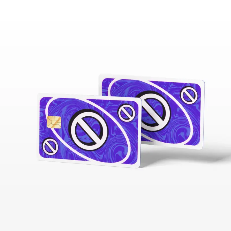Uno Skip Card Blue (Holographic) - TikTok Shop
