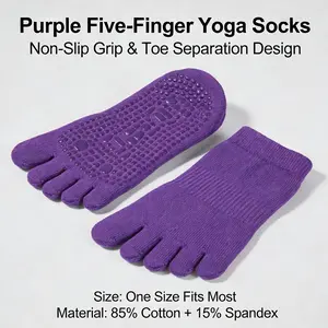 Five-Toe Sports Socks for Men and Women, All-Season, Odor-Resistant, Antibacterial, Sweat-Wicking, Short-Length, Loose Fit, Breathable Athletic Socks